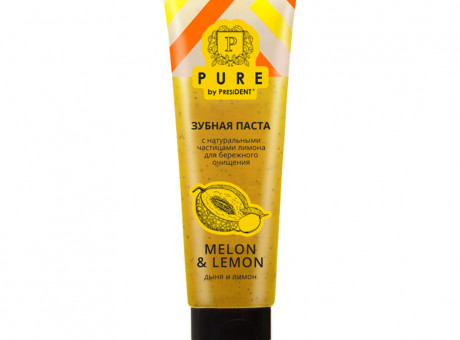 Зубная паста PURE by PRESIDENT  Дыня и лимон 100 г
